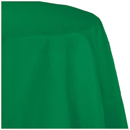 Emerald Green Octy Round Tablecloth, 82, 12PK